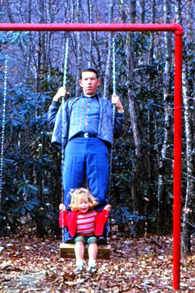 4004 Bill and Becky swinging