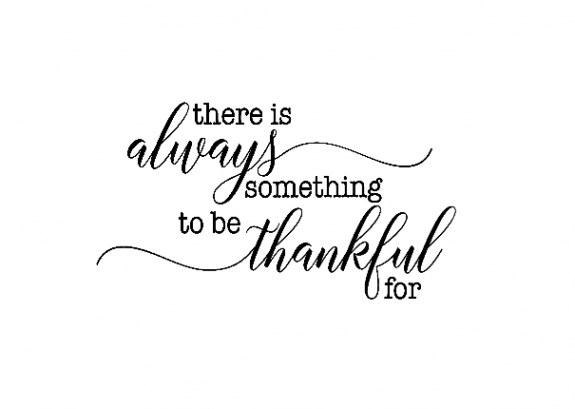 "A Time to be Thankful"