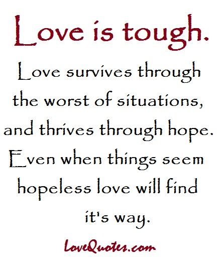 "Tough Love"